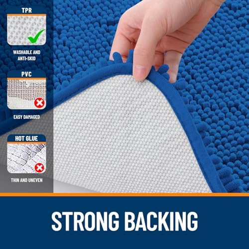 OLANLY Bathroom Rugs 36x24, Extra Soft Absorbent Chenille Bath Rugs - Image 7