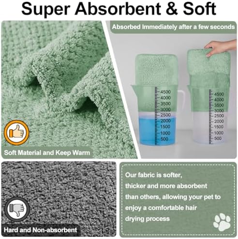 Medium to Large Size Dog Bathrobe, Quick Drying Super Absorbent, Warm Dog Towels - Image 5
