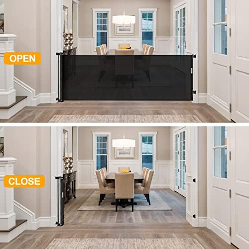 100 Inch Extra Wide Baby Gates for Large Opening Retractable Indoor Baby Gate - Image 3