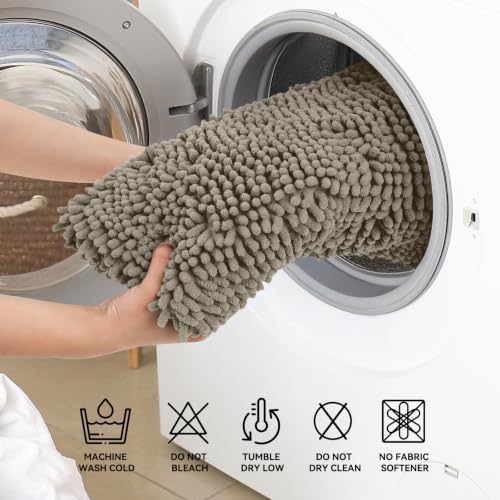 Bcoimo 44x24 Chenille Bath Mat – Non-Slip - Image 6