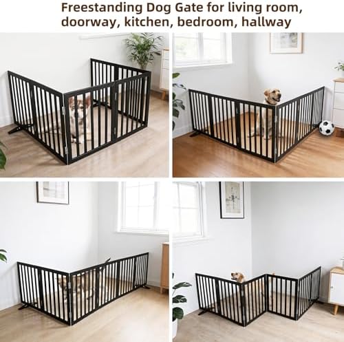 ZJSF Freestanding Indoor Dog Gate - Image 4