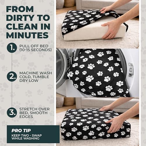 DUKE&LEFTY PetBed Slipcover-Stretch Soft Petbed Cover-USA - Image 2