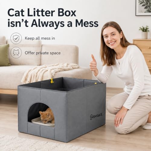 Cat Litter Box Enclosure, Waterproof Splash Guard - Image 3