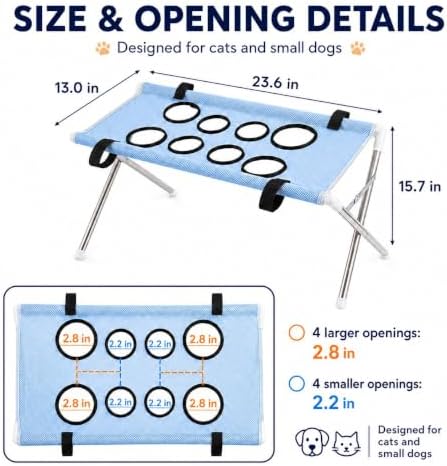 Pet Grooming Hammock with Stand, Foldable Pet Bath Table - Image 5