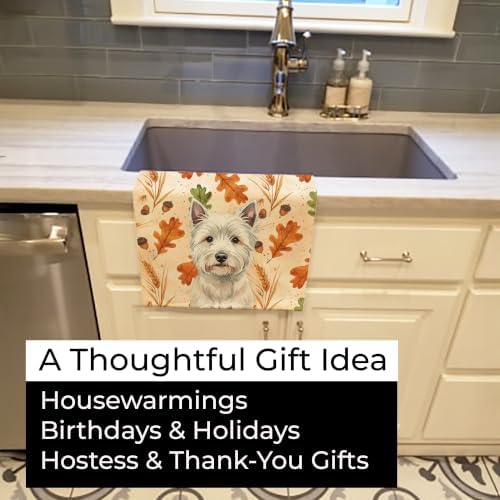 Caroline's Treasures West Highland White Terrier Dogs Kitchen Towel 15x25 - Image 5