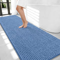 OLANLY Thick Chenille Bathroom Runner Rugs Mats 70x24, Cornflower Blue by OLANLY