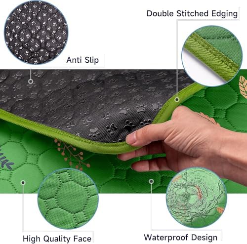 Sunheir Washable Pee Pads for Dogs Large 24" x 72" 2-Pack Reusable Puppy Pads - Image 4