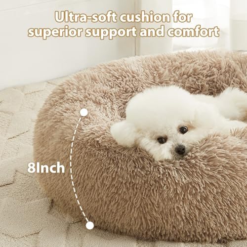 WNPETHOME Medium Round Calming Dog Bed Cat Bed - Image 2