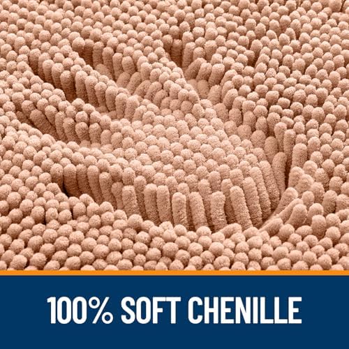 OLANLY Large Bathroom Rugs 50x30, Extra Soft Absorbent Chenille Bath Rugs - Image 3