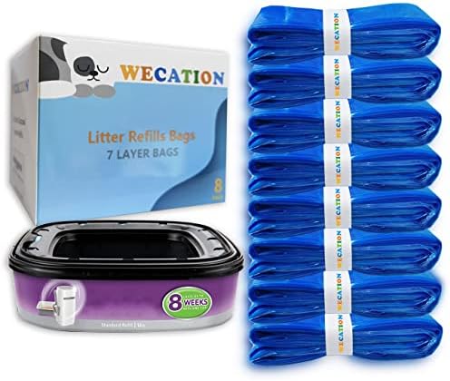 8 Pack Cat Litter Refills - 16 Ft Compatible by WECATION