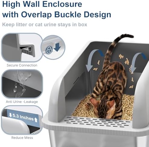 Suzzipaws XL Stainless Steel Sifting Litter Box - Image 4