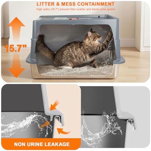 XLarge Stainless Steel Litter Box - Image 4