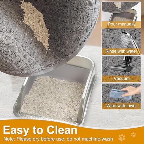 Cat Litter Box Mat, Litter Box Mat Scatter Control, Waterproof, Durable Large - Image 3