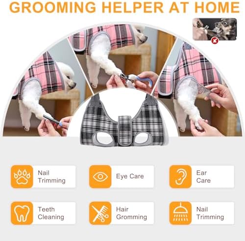 BEAUTYZOO Dog Grooming Hammock for Small Dogs/Cats, Nail Trim Restraint - Image 6