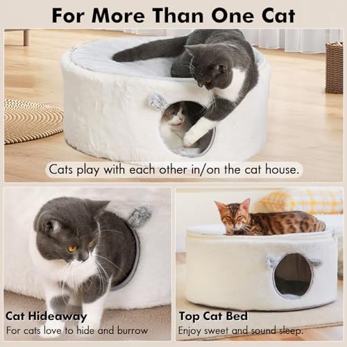Zoratoo Enclosed Cat House for Indoor Cats, Pet Cave - Image 2