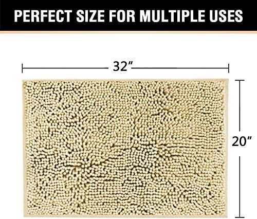 H.VERSAILTEX Ultra Soft Texture Chenille Plush Bath Rugs Floor Mats, Hand - Image 2