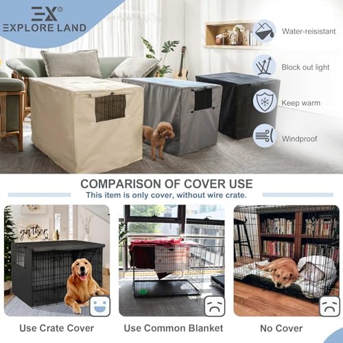Explore Land Dog Crate Cover, 30 inches - Image 5