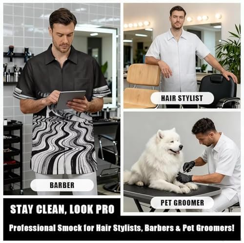 Men’s Pet Barber Jacket, Professional Design Water & Hair Proof - Image 5