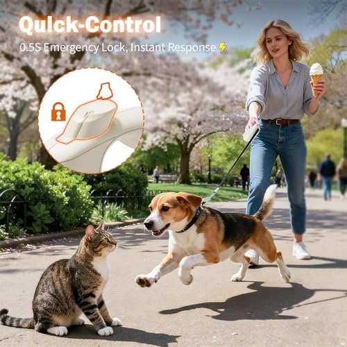 OUTRUN Retractable Dog Leash 16 FT Tape, No Tangle - Image 5