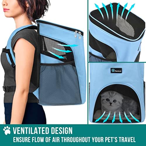 PetAmi Cat Backpack Carrier for Small Dogs and Large Cats, Airline Approved - Image 4