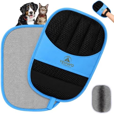 Pet Hair Remover Glove for Dogs & Cats – Reusable Electrostatic Pet Fur Removal by Unknown