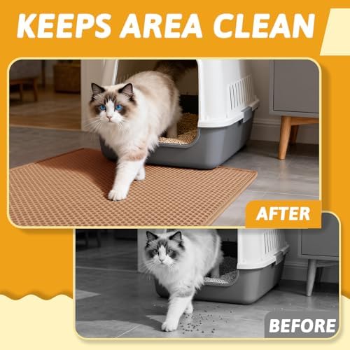 Pieviev Litter Mat, Double-Layer Waterproof Litter Trap - Image 5
