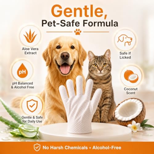 Pet Glove Wipes for Dogs & Cats - Image 5