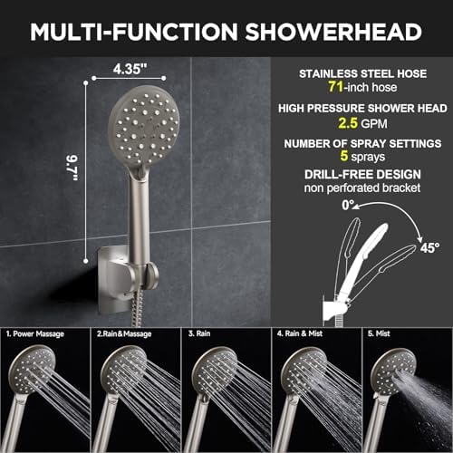 Veken Starlight 11.8" High Pressure Shower Head - Image 5