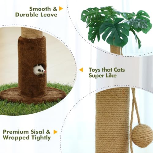 Woochpet 35" inch Cat Scratching Post, sisal cat Scratcher Tree - Image 6