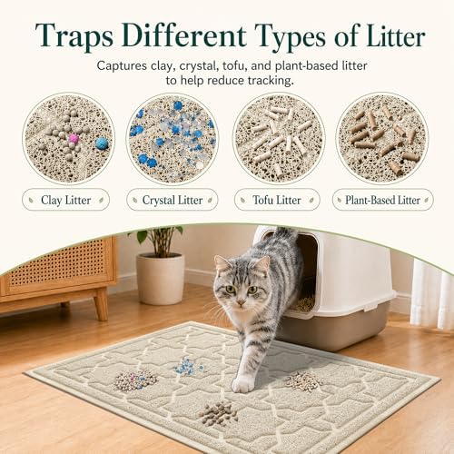 Yimobra Cat Litter Mat, Waterproof Litter Trapping Mat - Image 2