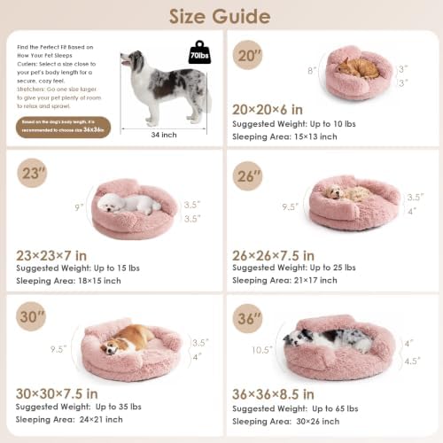 EHEYCIGA 30" Calming Donut Dog Bed - Image 3