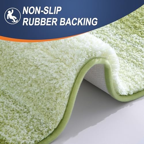 OLANLY Bathroom Runner Rug 47x24, Extra Soft Absorbent Microfiber Bath Rugs - Image 5