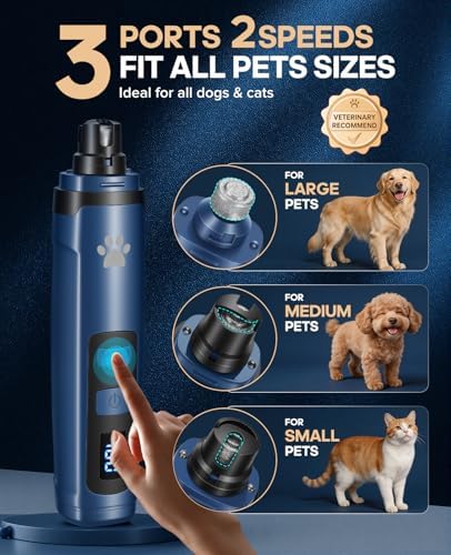 Ultra-Quiet Dog Nail Grinder | Stress-Free - Image 3