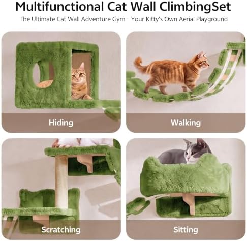 Cat Wall Furniture, 9 in 1 Cat Wall Shelves Set - Image 3