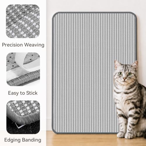 Large Cat Scratcher Mat, 39.3"×23.6" Sisal Cat Scratch Pad - Image 4