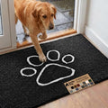 GORILLA GRIP SoakSTOPPER Dog Door Mat, Machine Wash Dry, 48x30 Black White by GorillaGrip