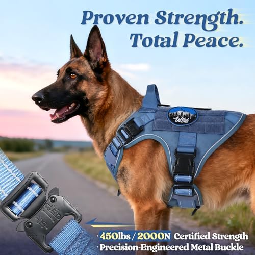 rabbitgoo Tactical Dog Harness for Medium, Heavy Duty Military No Pull Vest - Image 3