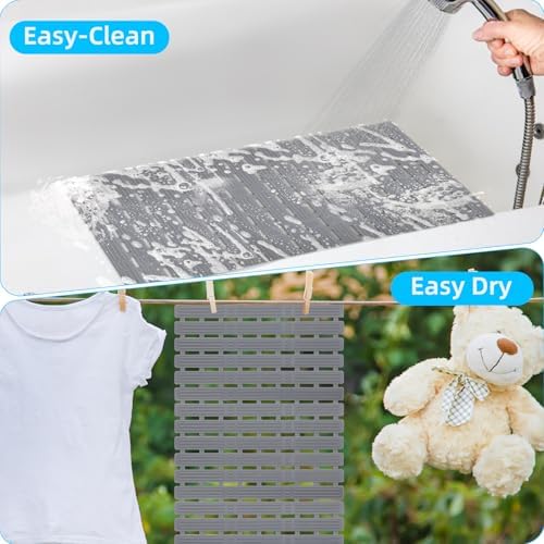 Dog Bath Mat for Tub, Non-Slip Shower Pad, 26.8 x 15.7 in - Image 5
