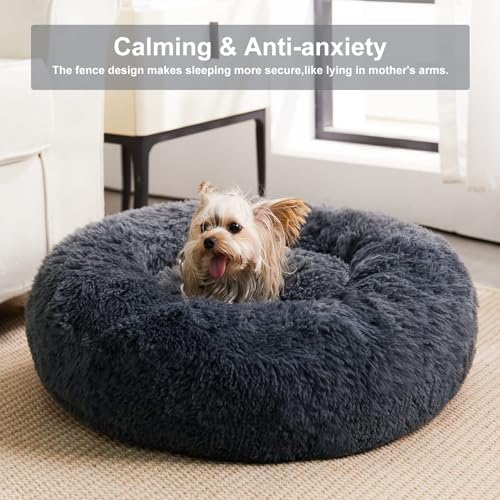 WNPETHOME Medium Round Calming Dog Bed Cat Bed - Image 3