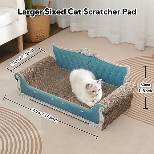 Cat Sofa Shape Scratch Pad for Large Medium Small Indoor Cats, Larger-Sized - Image 2