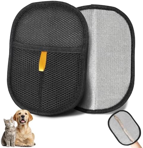 Pet Grooming Glove for Dogs and Cats, Pet Hair Remover Glove Deshedding Brush by ZEHRAI
