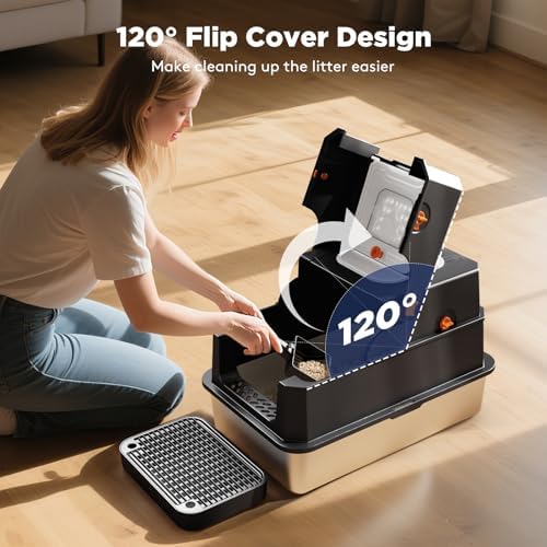 FURTIME Stainless Steel Litter Box - Image 2