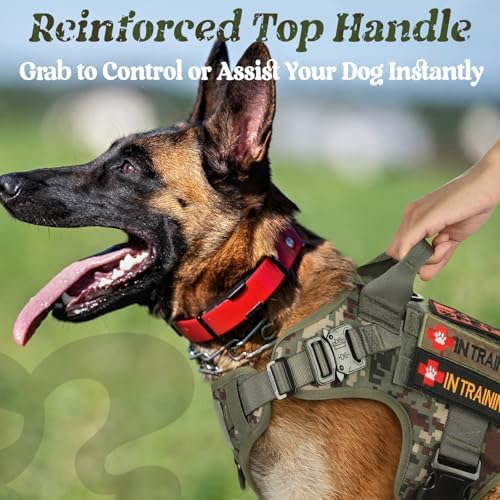 rabbitgoo Tactical Dog Harness for Small, Heavy Duty Military No Pull Vest - Image 3