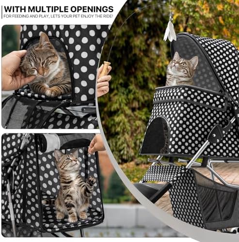 MoNiBloom Pet Stroller for Small/Medium Dogs and Cats - Image 5
