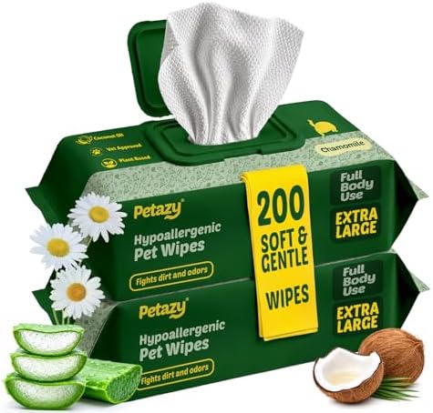 Petazy Pet Wipes for Dogs & Cats by Petazy