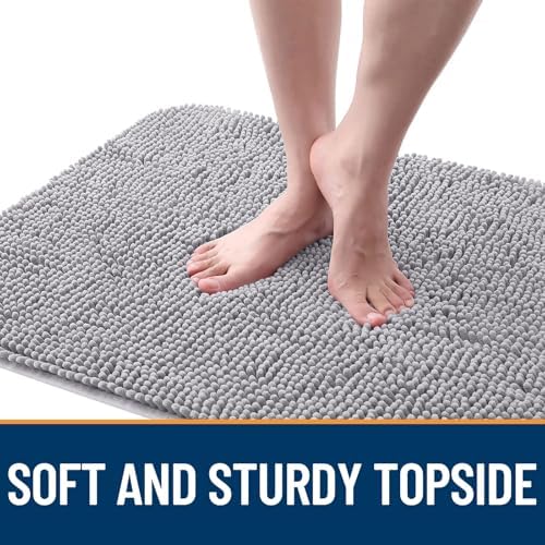 OLANLY Dog Door Mat for Muddy Paws 48x30, Super Absorbent Chenille Mud Mat - Image 4
