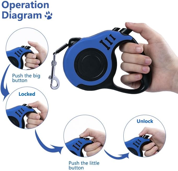 Retractable Dog Leash 16ft, Tangle-Free Expandable Leash - Image 3
