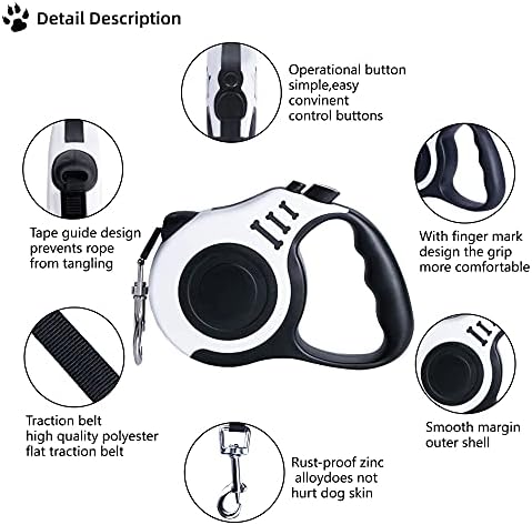 Retractable Dog Leash 16ft, Tangle-Free Expandable Leash - Image 4