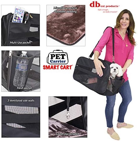 dbest products Pet Smart Cart Carrier, Soft Sided Collapsible Folding Travel Bag - Image 5