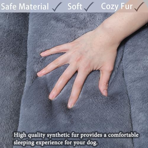 Crate Beds for Small Dogs, Comfort Fluffy Plush Dog Bed Kennel Pads for Crates - Image 5